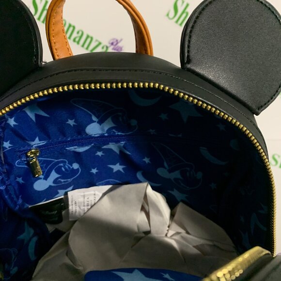 Loungefly Mini Backpack Disney Mickey Mouse Sorcerer Fantasia Light Up Bag main image 5